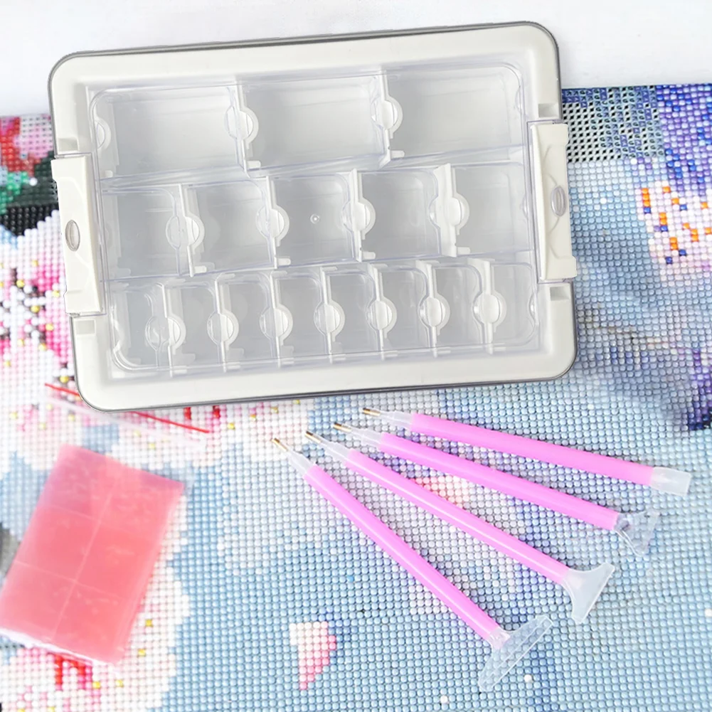 21 Grid Diamond Painting Bead Storage Containers Bead Organizers and Dot Storage