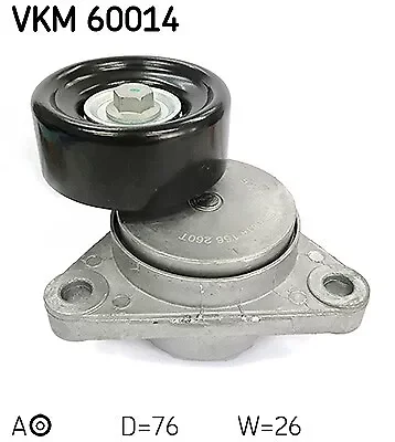 VKM 60014 SKF tensioning roller, V-rib belt for CHEVROLET, DAEWOO Parts