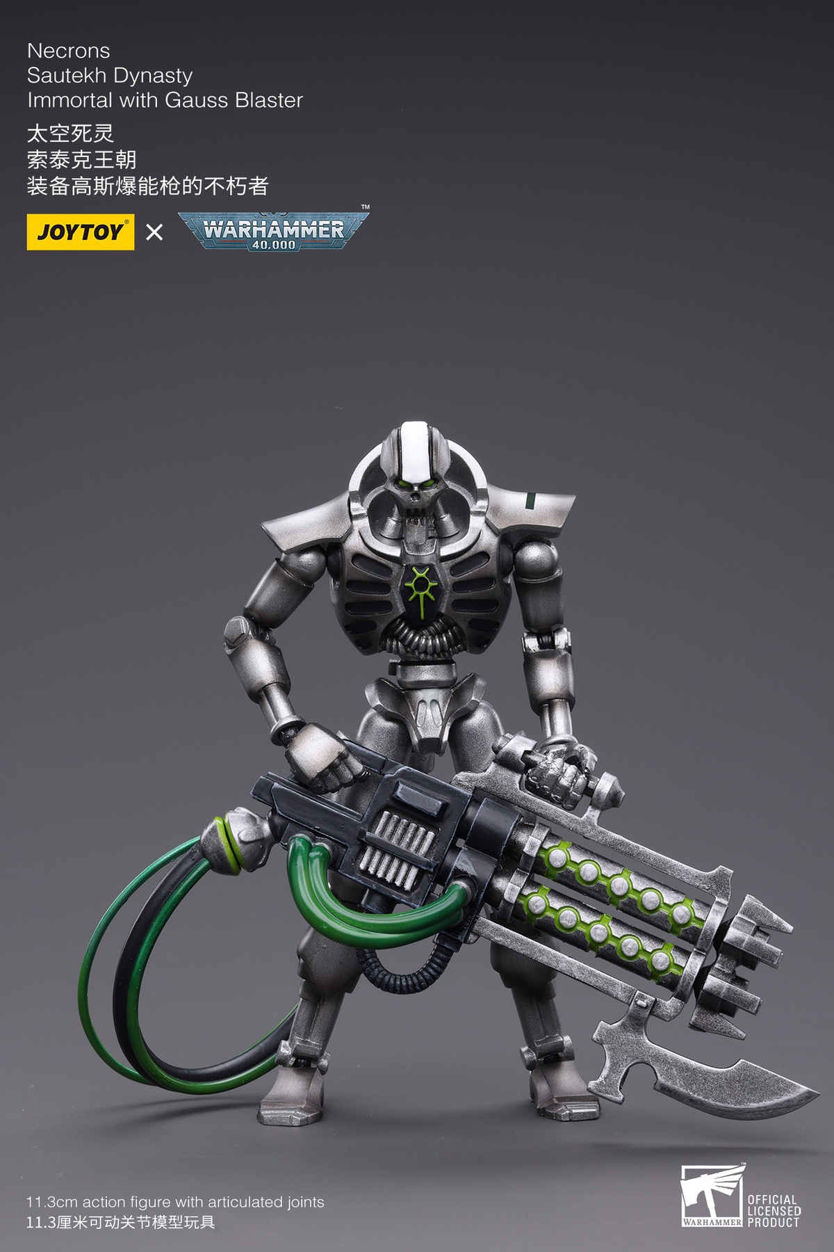 PRE-ORDER JOYTOY Studio Necrons Sautekh Dynasty Deathmark & Immortal with Tesla Carbine & Gauss Blaster 1/18 Action Figure