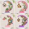 5D DIY Diamond Painting Special Shape Desk Ornament Flower Bird Decor Kit