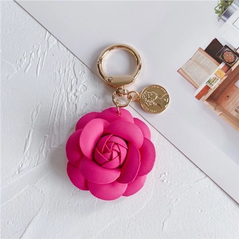 Commute Flower Pu Leather Women’s Bag Pendant Keychain