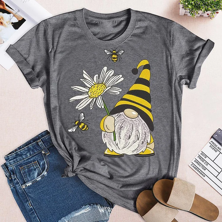 Bee Gnome T-Shirt Tee --Annaletters