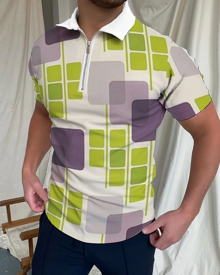 Men's fashion star print shirt 4655
