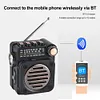 Portable Radio Wireless BT Music Player FM AM SW Stereo Radio for Indoor Outdoor