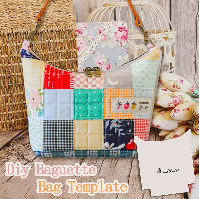 Diy Baguette Bag Template - With Tutorial