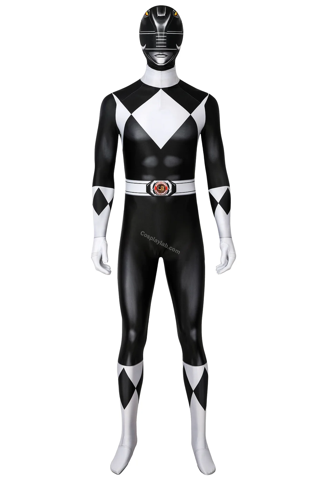 Black Power Rangers Cosplay Costume HQ Printed Spandex Suit Jumpsuit Edition By CosplayLab