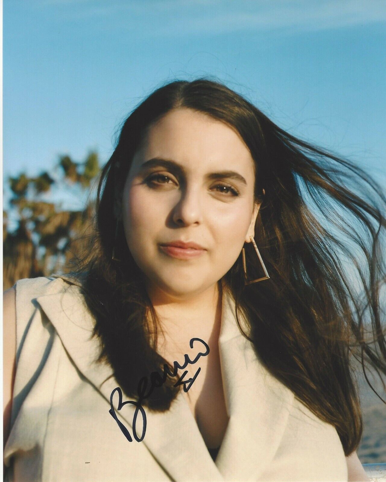 ACTRESS BEANIE FELDSTEIN HAND SIGNED BOOKSMART MOVIE 8x10 Photo Poster painting B w/COA