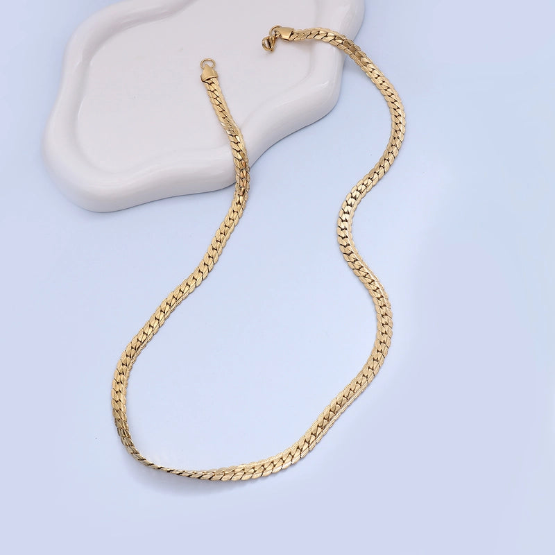 Hip-Hop Punk Geometric 304 Stainless Steel Plating 18K Gold Plated Men's Necklace