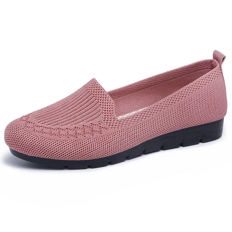 2021 New Autumn Hot Women's Flats Woman Shoes Comfort Ladies Shoe Loafers Female Breathable Mesh Slip On Casual Women Footwear