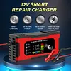 12V 6A Car Battery Charger LCD Display Car Battery Maintainer for Car Motorcycle