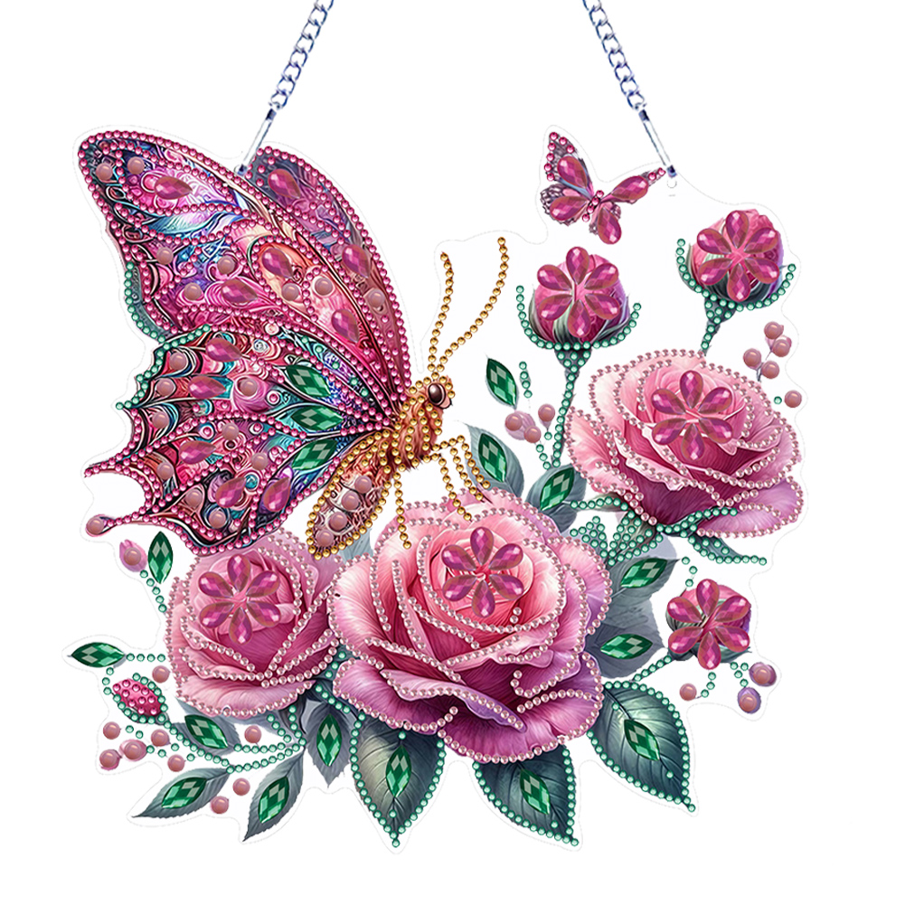 DIY Diamond Painting Hanging Ornament  Butterfly-Guru-buzz