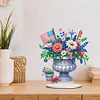  DIY American Flag House Special Shape Diamond Painting Desktop Home Ornament Kit