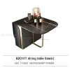 Light Luxury Folding Dining Table And Chair Set Small Apartment Modern Multifunctional Kitchen Rock Board Table Mesa Furniture