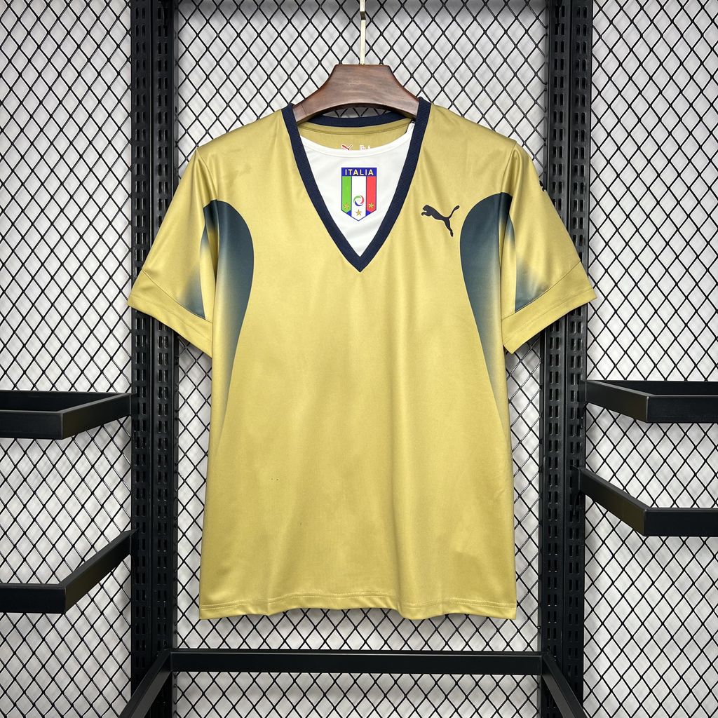 Retro Italy 2006 Golden Goalkeeper Jersey