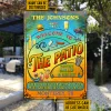 Personalized Patio Grilling Summer Listen To The Good Music Sippin Vertical Custom Classic Metal Signs