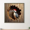 Diamond Painting-DIY Full Round Drill Woodpecker Baby(35x35cm)