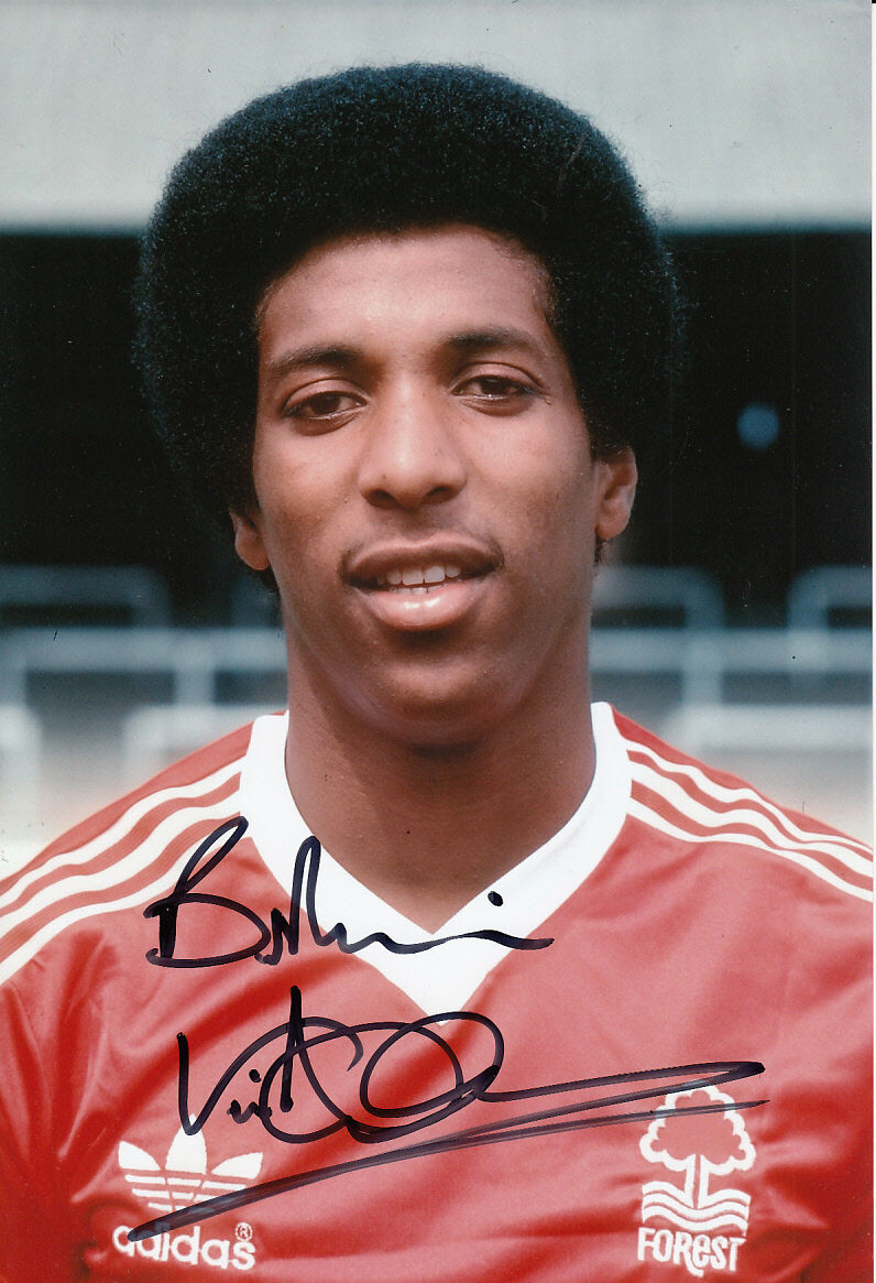 Nottingham Forest Hand Signed Viv Anderson Photo Poster painting 12x8 2.