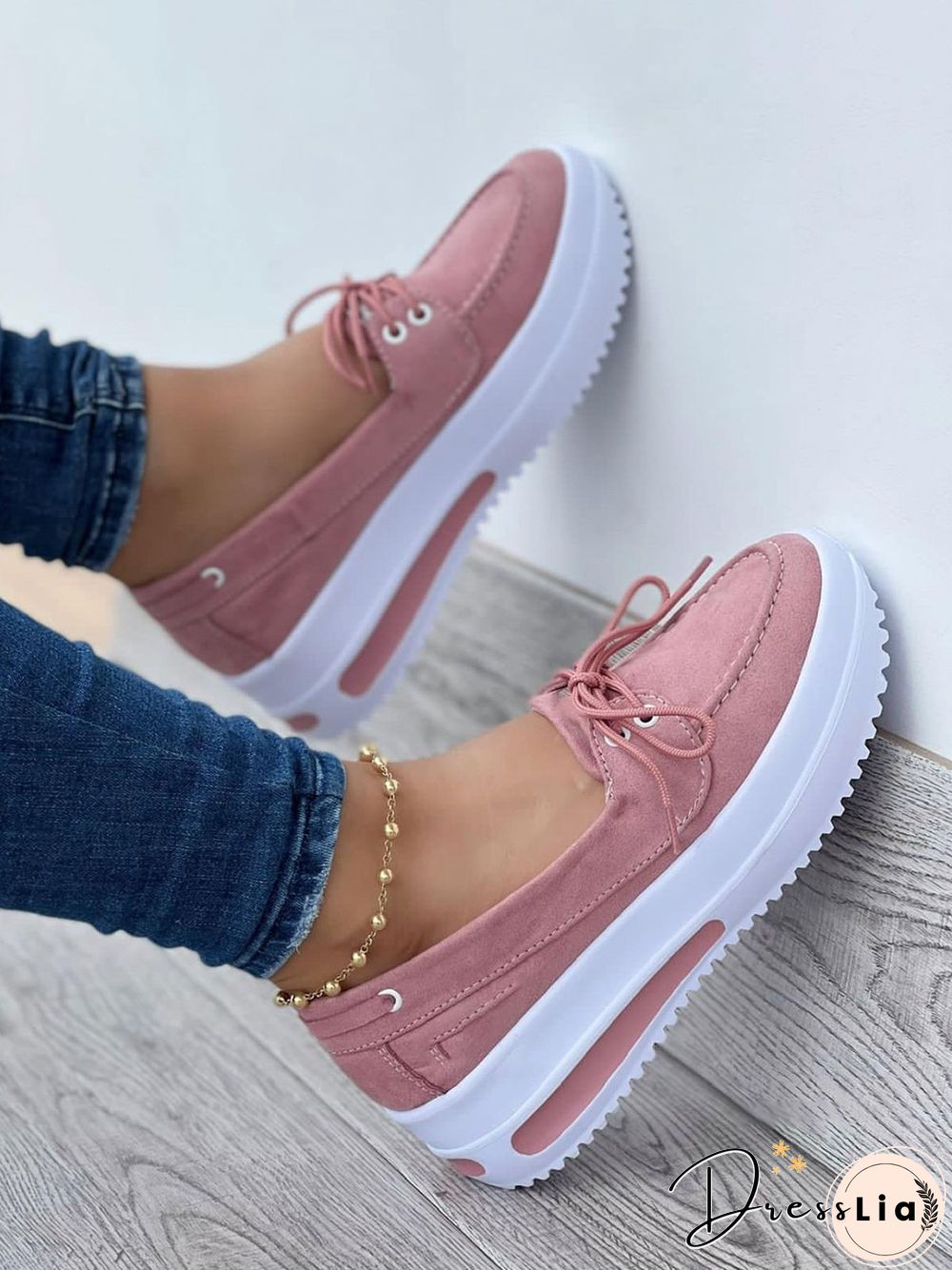 Casual Pu Leather Platform Shoes