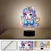 (US Local)Unicorn Diamond Painting Night Light Diamond Art Lamp Home Decoration Craft Kit