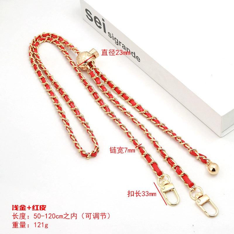 5 Pieces Alloy Solid Color Bag Chain Bag Straps