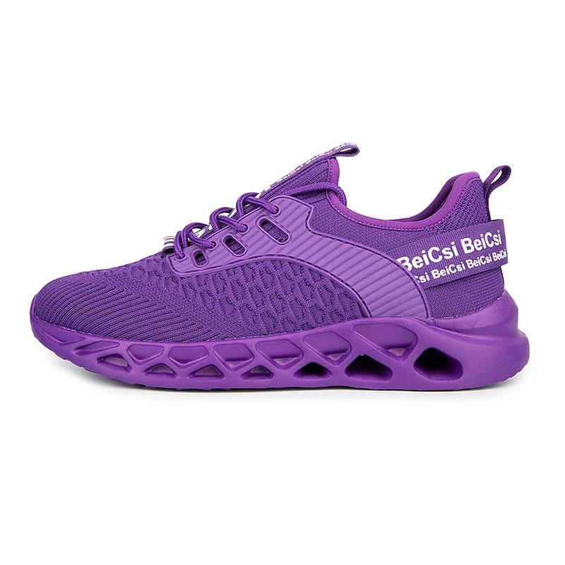 Softsfeel Men's Pain Free Perfect Walking Shoes - Purple