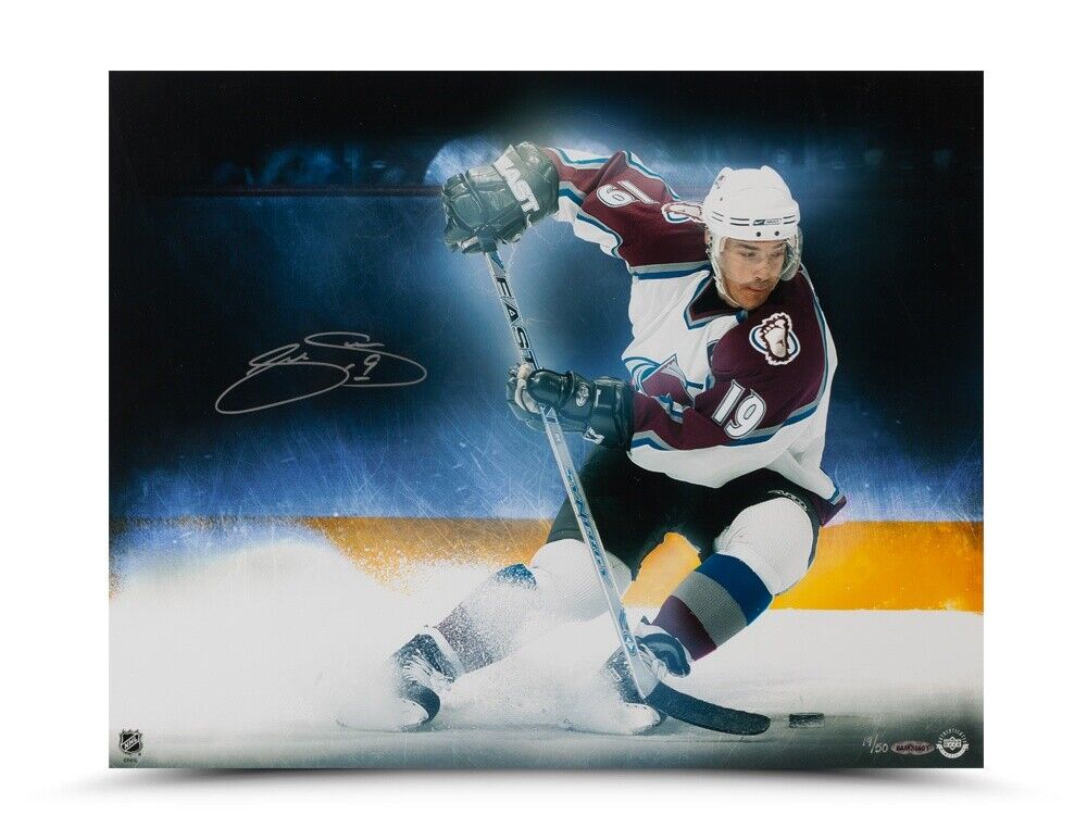 Joe Sakic Signed Autographed 16X20 Photo Poster painting Stop on a Dime