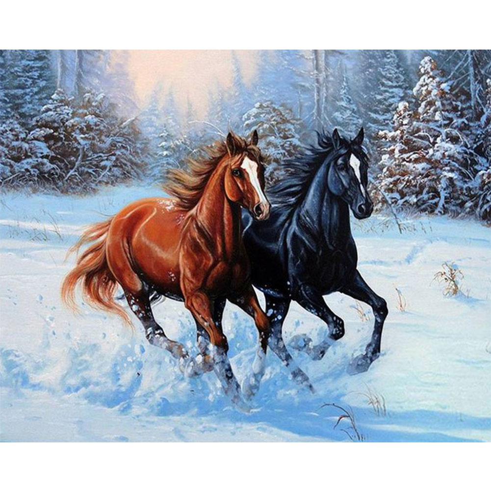 

Galloping Horse - Round Drill Diamond Painting - 50*40CM, 501 Original