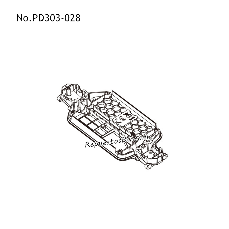 PD RACING TR16ii Piezas para Coches RC Chasis PD303-028