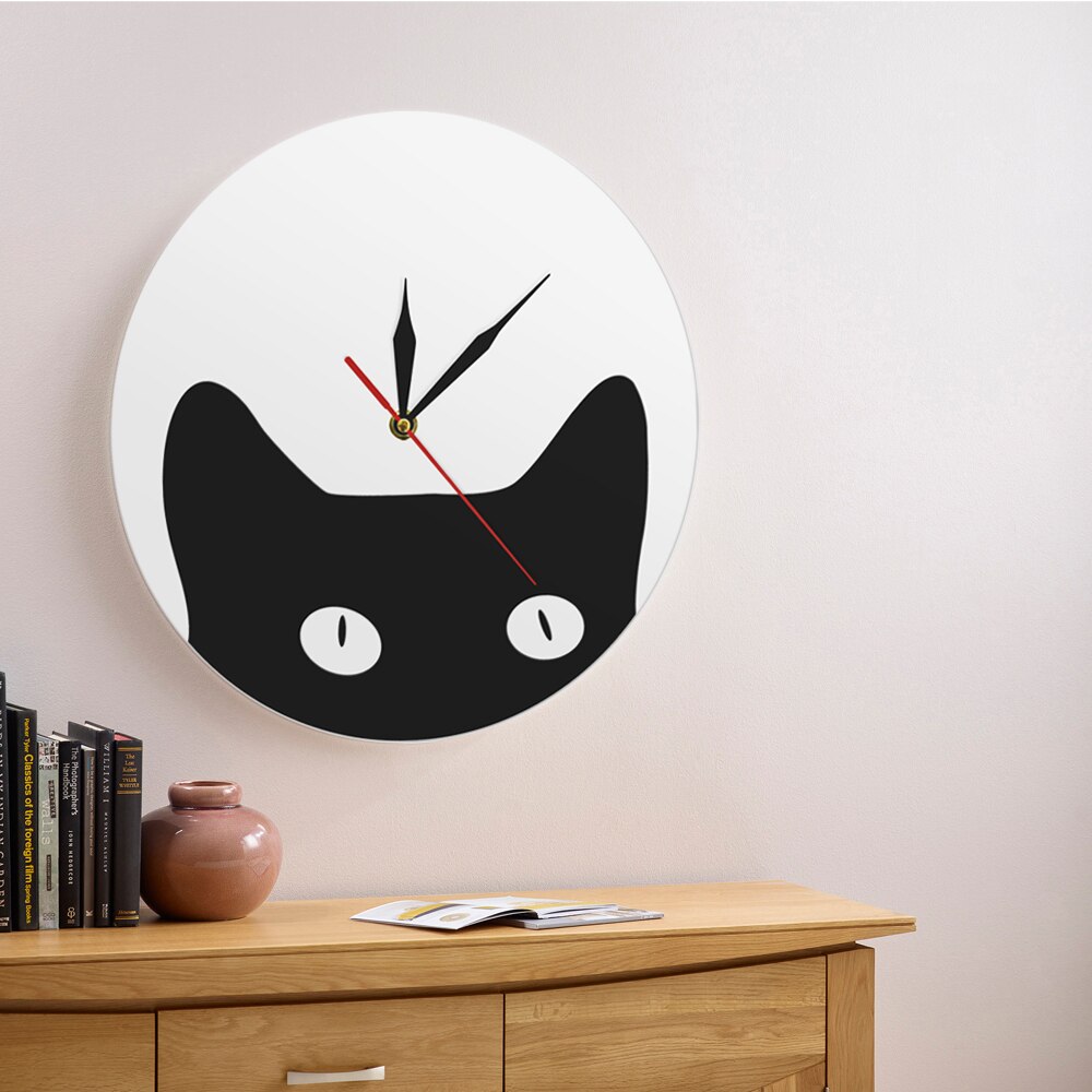 

Peeping Cat - Frameless Acrylic Wall Clock, 501 Original