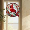 (US Only)Cardinal 2D Flat DIY Diamond Painting Set Diamond Art Pendant Home Wall Decor