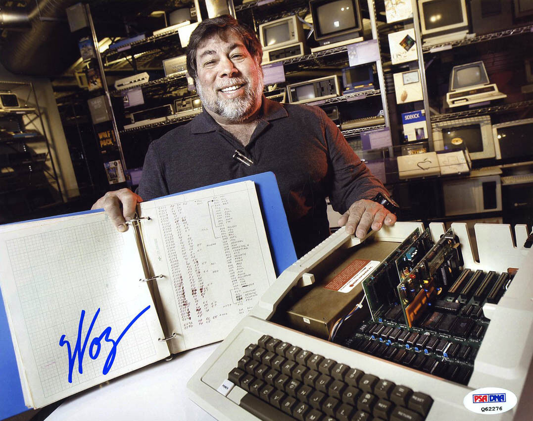 Steve Woz Wozniak SIGNED 8x10 Photo Poster painting Apple I Computer founder PSA/DNA AUTOGRAPHED