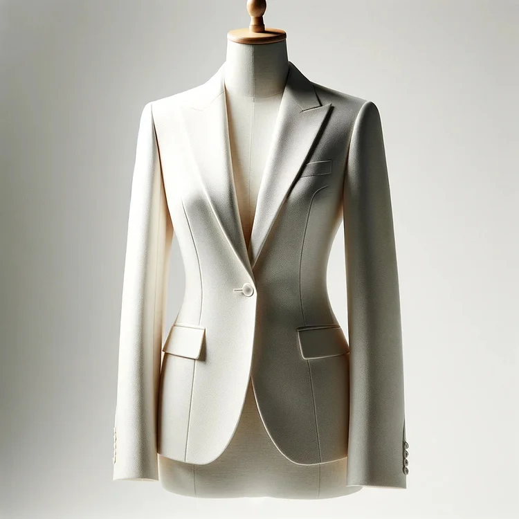 Ursime Formal Peaked Lapel One Button Long Sleeve Solid Blazer