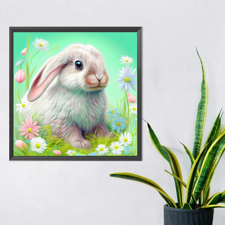 Garden Rabbit Butterfly 5D Diamond Painting 