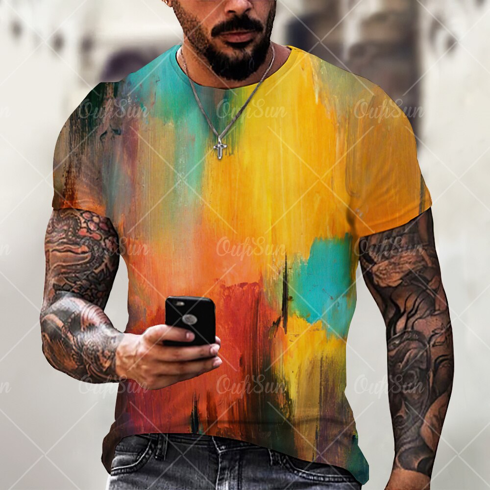 

Mosaic - 3D Printed Men T Shirt, Xxxl, 501 Original
