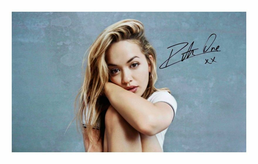 RITA ORA AUTOGRAPH SIGNED PP Photo Poster painting POSTER