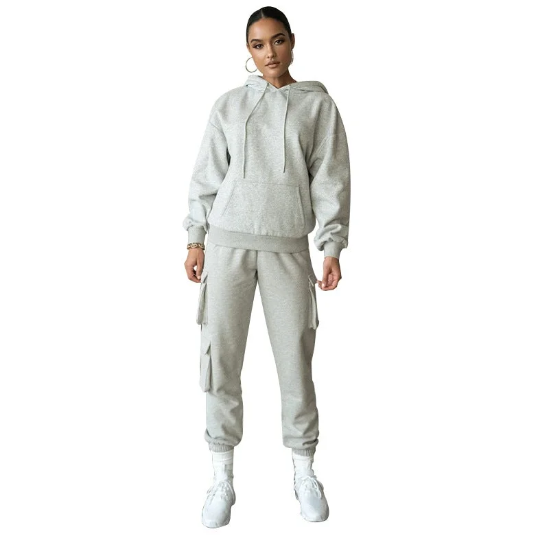 Sweatshirt And Track Pants Set For Women