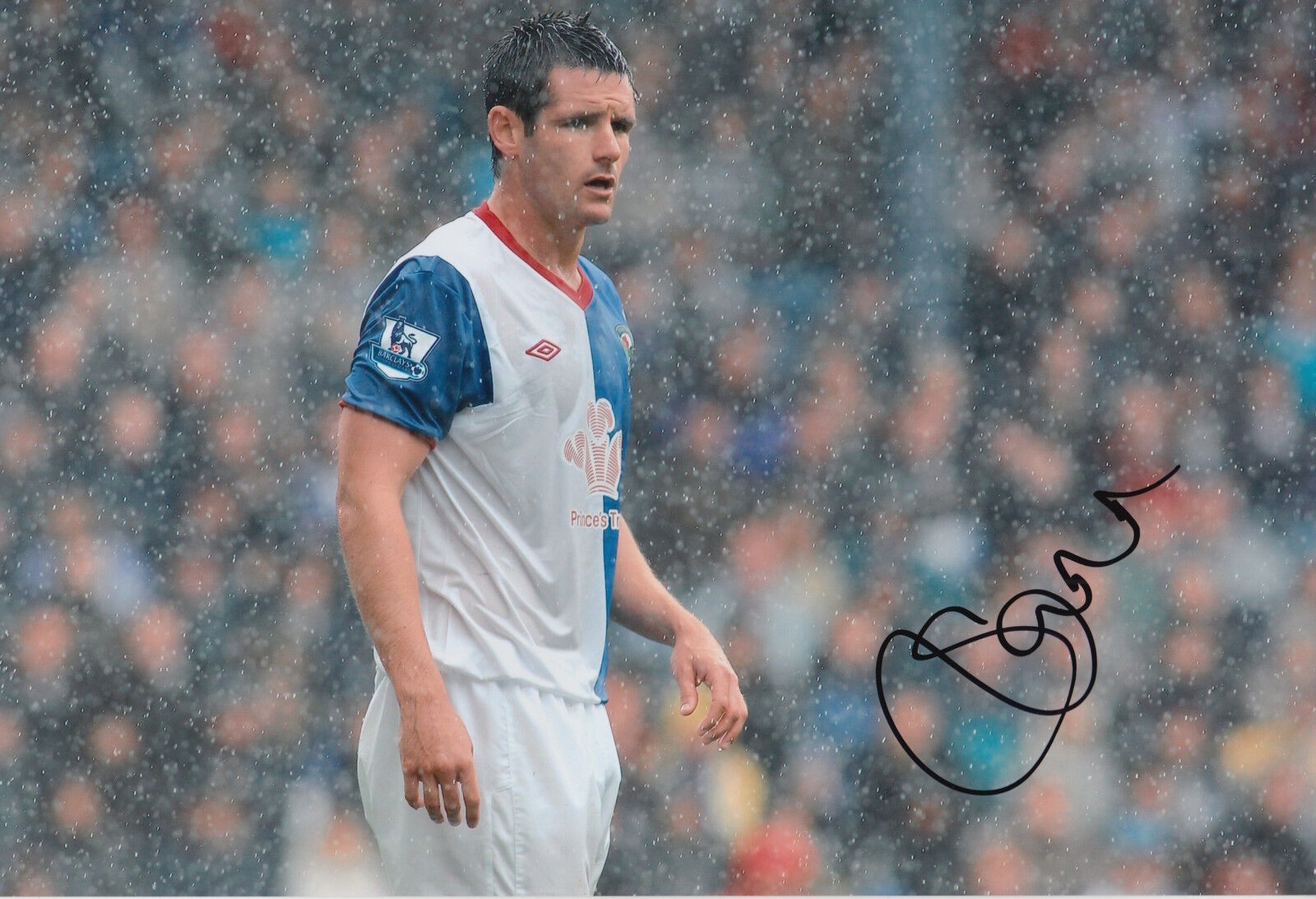 BLACKBURN ROVERS HAND SIGNED SCOTT DANN 12X8 Photo Poster painting.