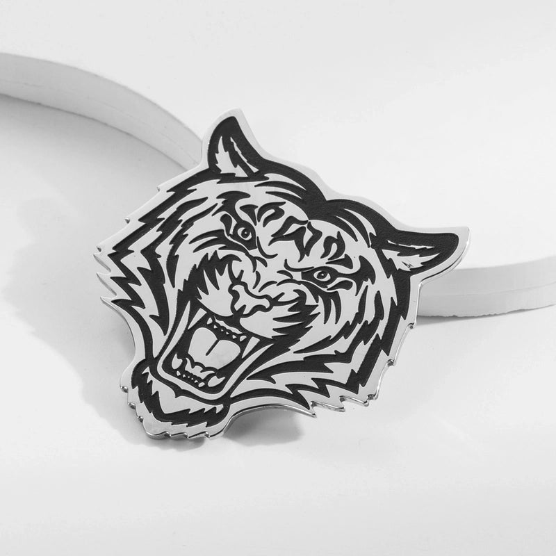 Vintage Style Animal Feather Flower 304 Stainless Steel Polishing Plating Unisex Brooches 1 Piece