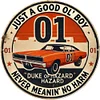 The Dukes of Hazzard Round - Round Metal Tin Signs(12*12Inch) - Vehicle