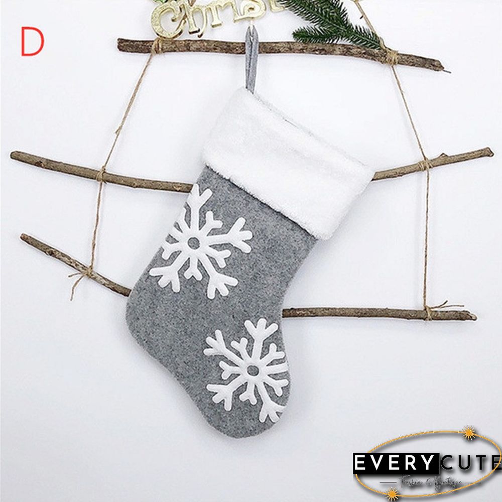 1Pc/2Pcs/4Pcs Christmas Stockings Holder Tree Ornaments Deer Sacks Xmas Gift Bags Presents Children Decorations Wall Art Socks Stuffers Home Room