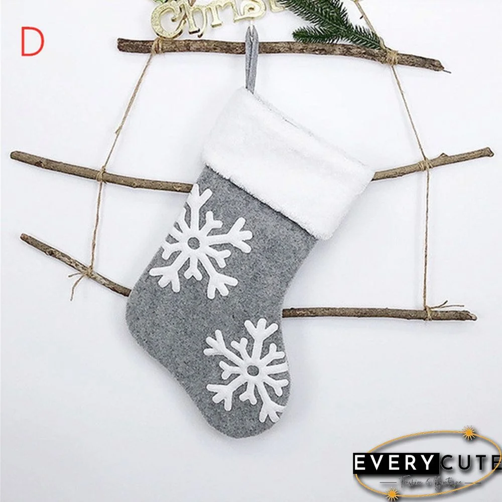 1Pc/2Pcs/4Pcs Christmas Stockings Holder Tree Ornaments Deer Sacks Xmas Gift Bags Presents Children Decorations Wall Art Socks Stuffers Home Room