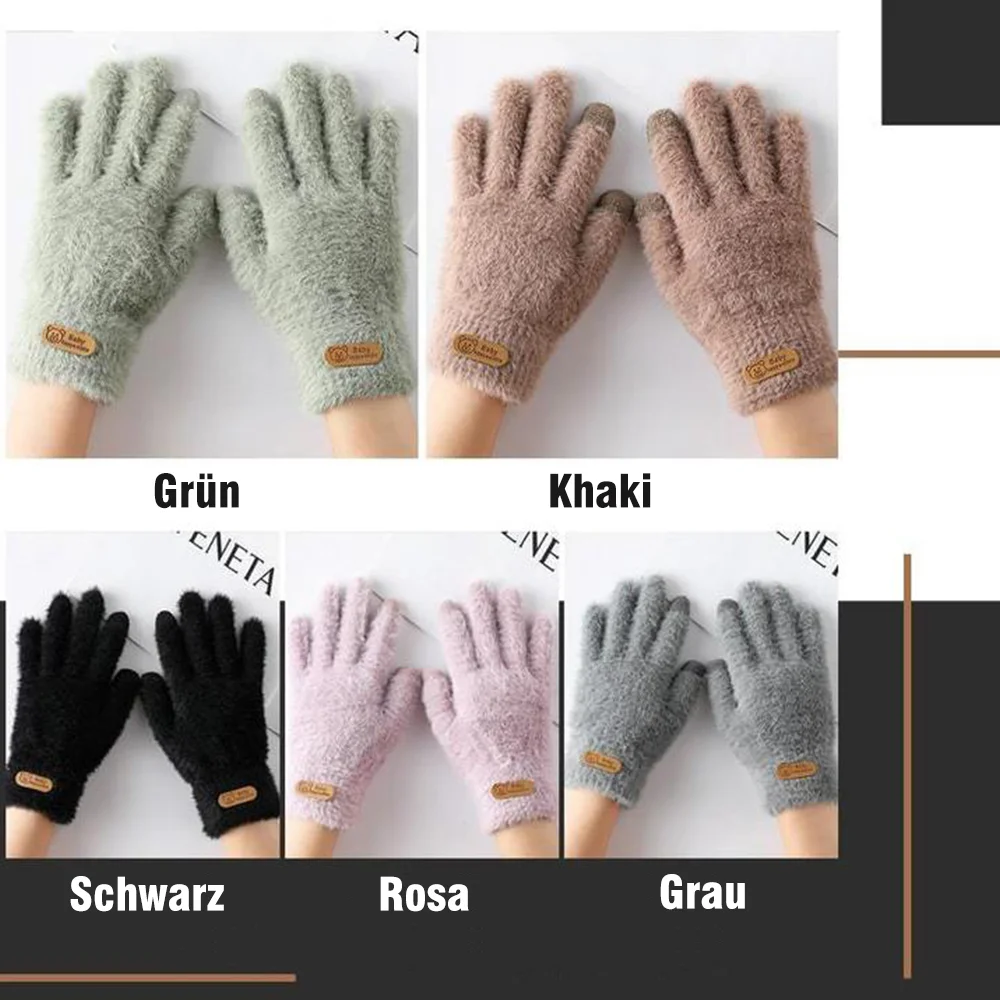 Meladen™  Nerzpelz verdickte warme Outdoor-Kälteschutz-Touchscreen-Handschuhe