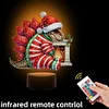 Acryl Weihnachten Dinosaurier doppelseitig - 5d DIY Bastellampe