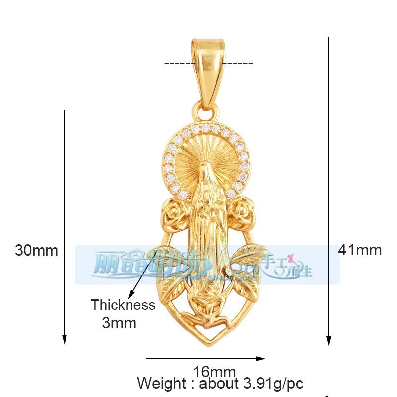 1 Piece 17*24mm 20 * 23mm Copper Human Pendant Jewelry Accessories