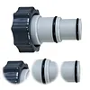 Threaded Connection Pumps Leak-proof Pool Hose Conversion Connector for 1.5&1.25 Inch Hoses Multi-Use for Swimming Pools Outdoors Activities Water Play
