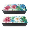 2pcs Feather Diamond Painting Glasses Box Eyeglasses Case Glasses Storage Case Kit