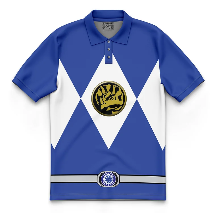 Blue Ranger Mighty Morphin Power Rangers Polo Shirt