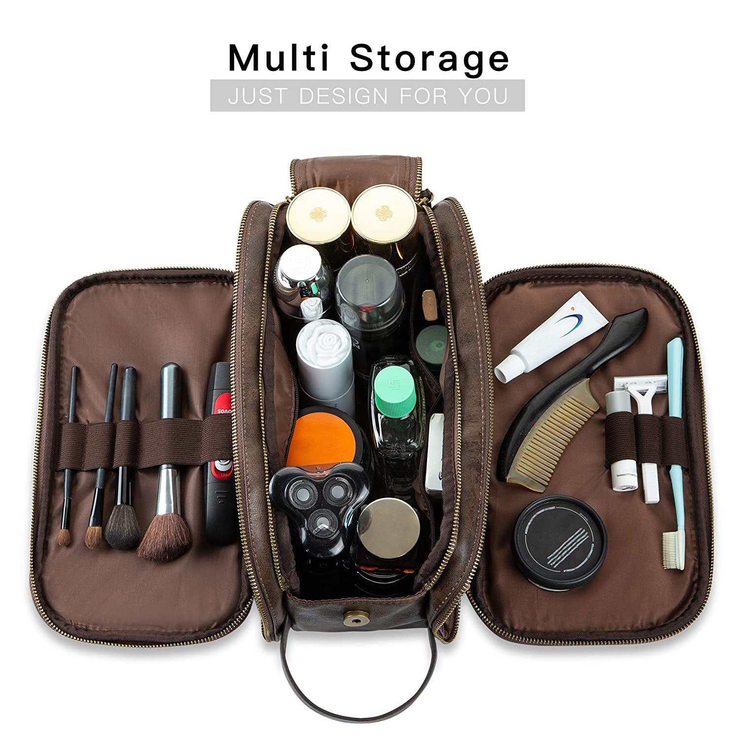 Toiletry Bag for Men or Women - Dopp Kit For Travel.