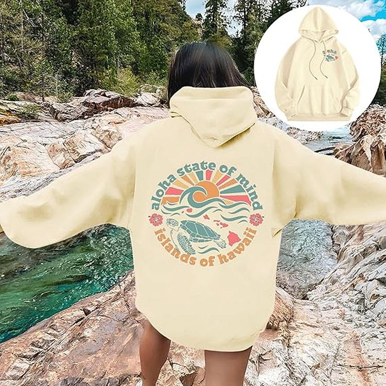 Women's Oversize Coconut Girl Beach Hoodie