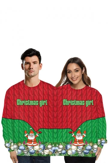 Christmas Santa Two Person Sweatshirt Ruby-elleschic